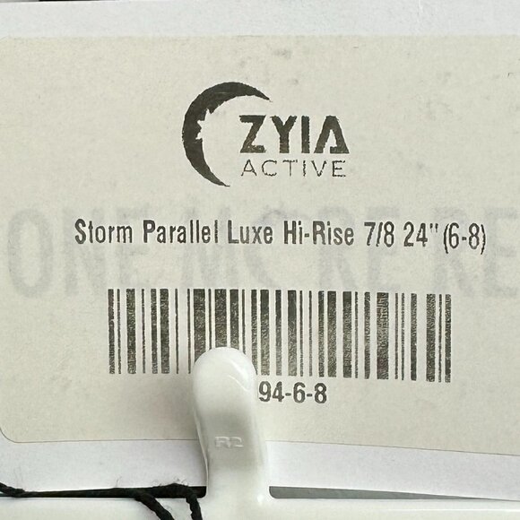 NWT - Zyia Storm Parallel Luxe Leggings - Size 6-8 - Picture 7 of 9